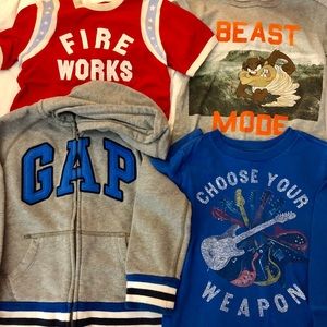 GAP boys size 4-5 Lot. Hoodie & T shirt’s